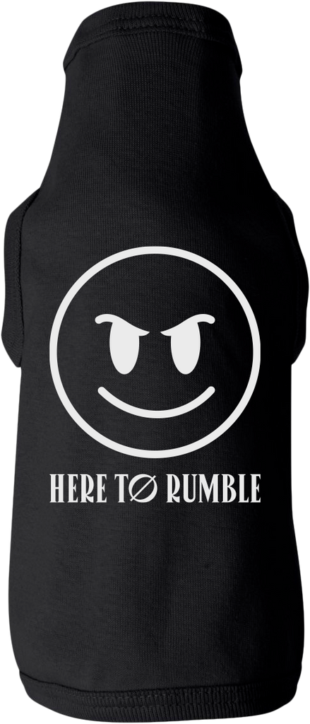 Rumble Smiley Face Doggie Tank
